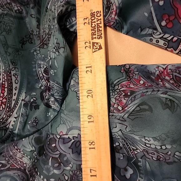 Additions by Chico Women's Blue/White/Purple Floral Print Size 2  Jacket - Picture 5 of 7